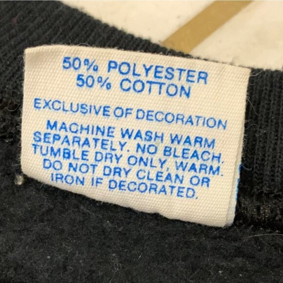 Vintage Disney 1990s Mickey Mouse Classic Casual Sweatshirt Black Size OSFM - Picture 7 of 8